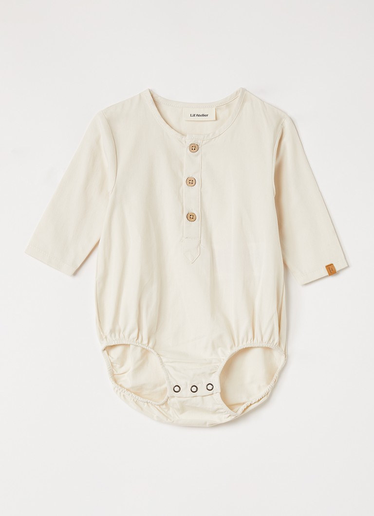 Lil 'Atelier Meisjes NBMLolia romper in de kleur Creme, maat: 56