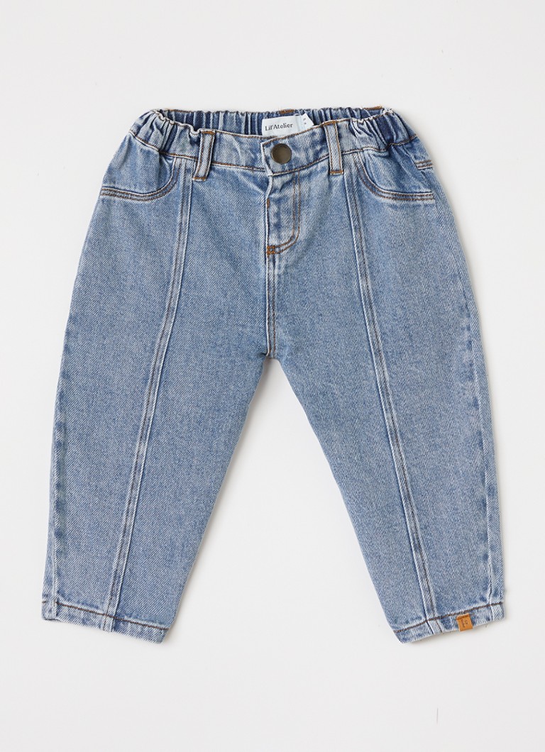 Lil 'Atelier Meisjes NBNKarole loose fit jeans in de kleur Indigo, maat: 80