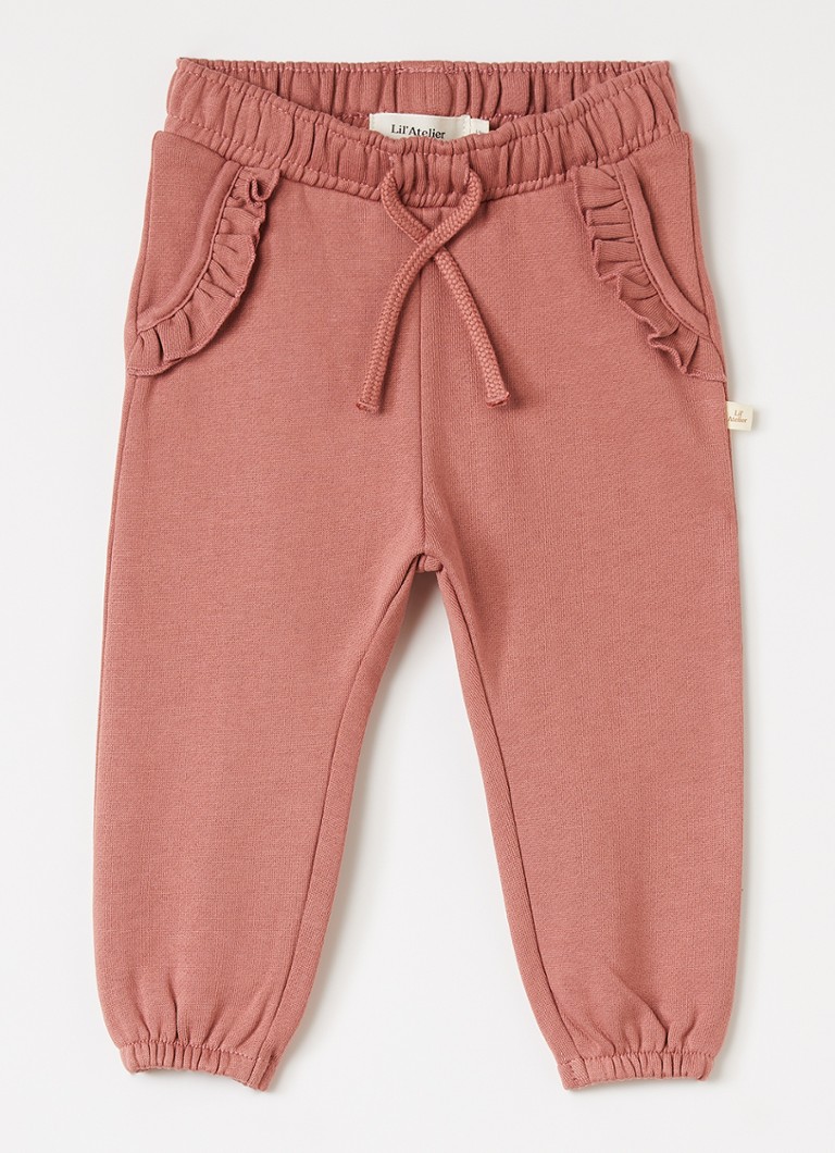 Lil 'Atelier Meisjes NBFKilano tapered fit joggingbroek in de kleur Koraal, maat: 62