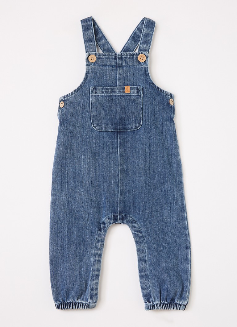 Lil 'Atelier Meisjes NBMObello tuinbroek van denim in de kleur Jeans, maat: 80