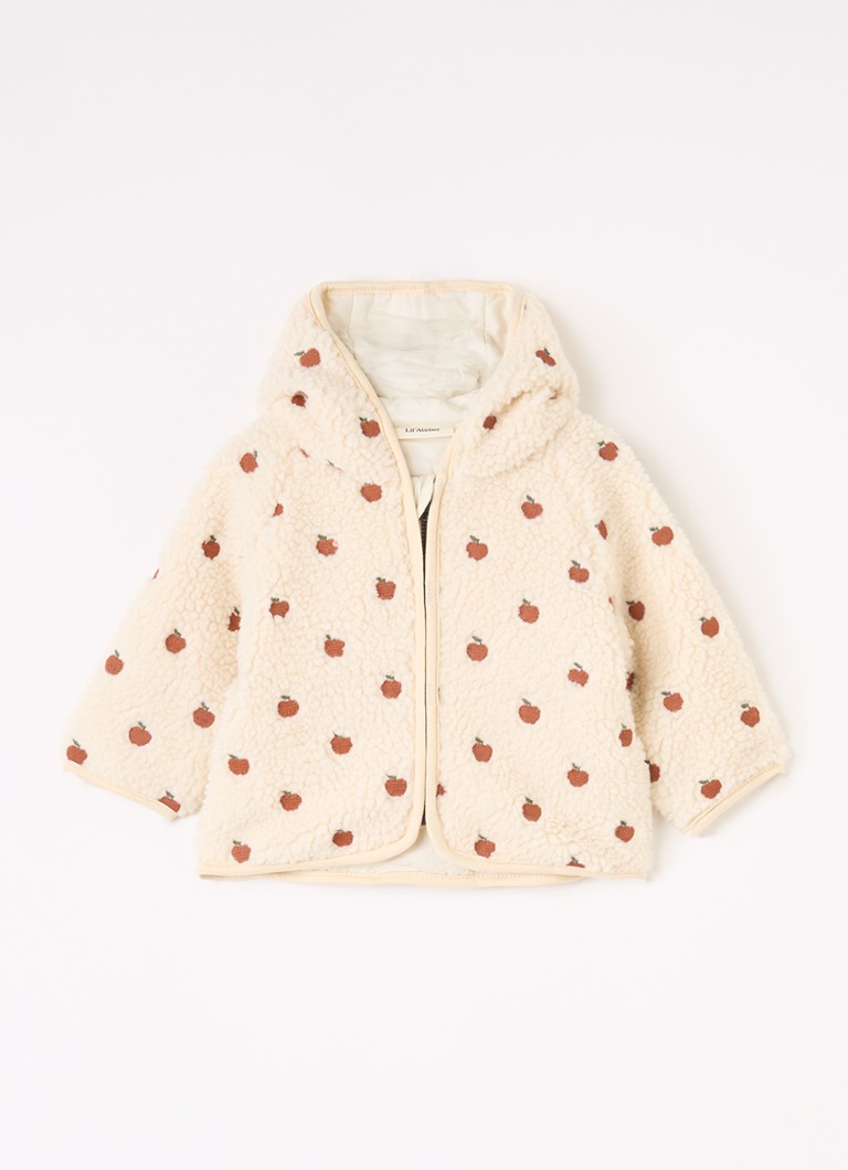 Lil 'Atelier Meisjes NBFNalo jack van teddy met borduring in de kleur Ivoor, maat: 62