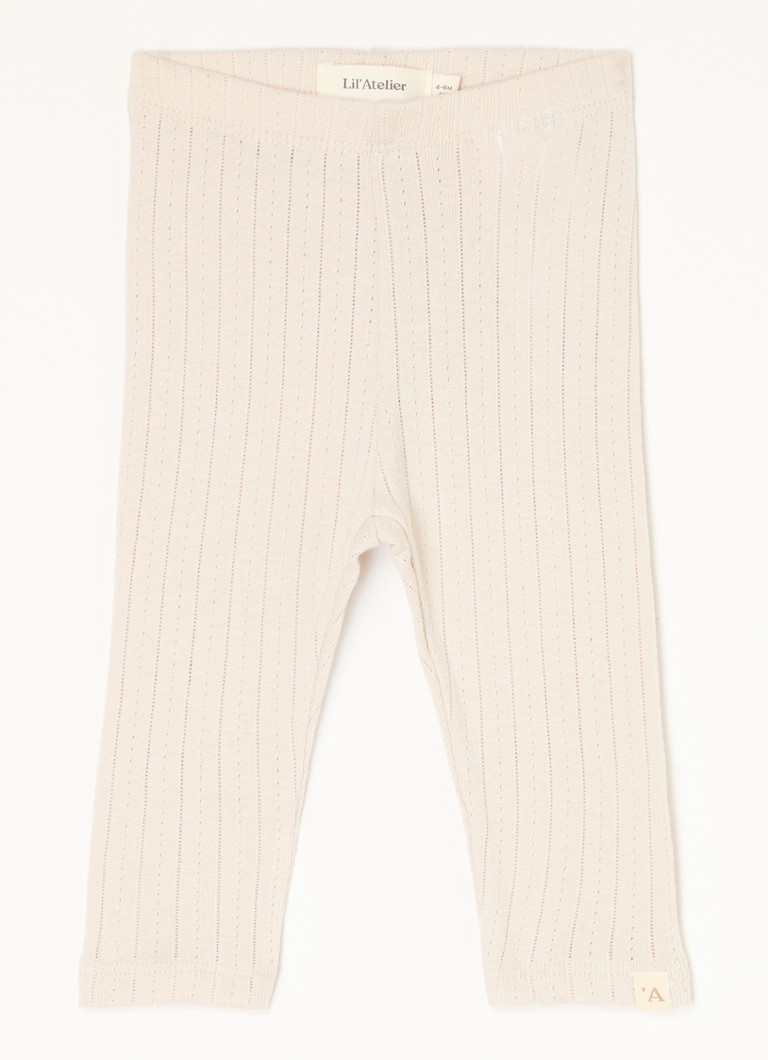 Lil 'Atelier Meisjes NBFRachel legging in katoenblend in de kleur Oudroze, maat: 62