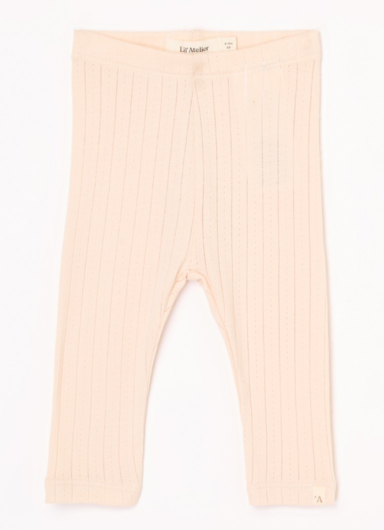 Lil 'Atelier Meisjes NBFRachel legging in katoenblend in de kleur Lichtroze, maat: 74