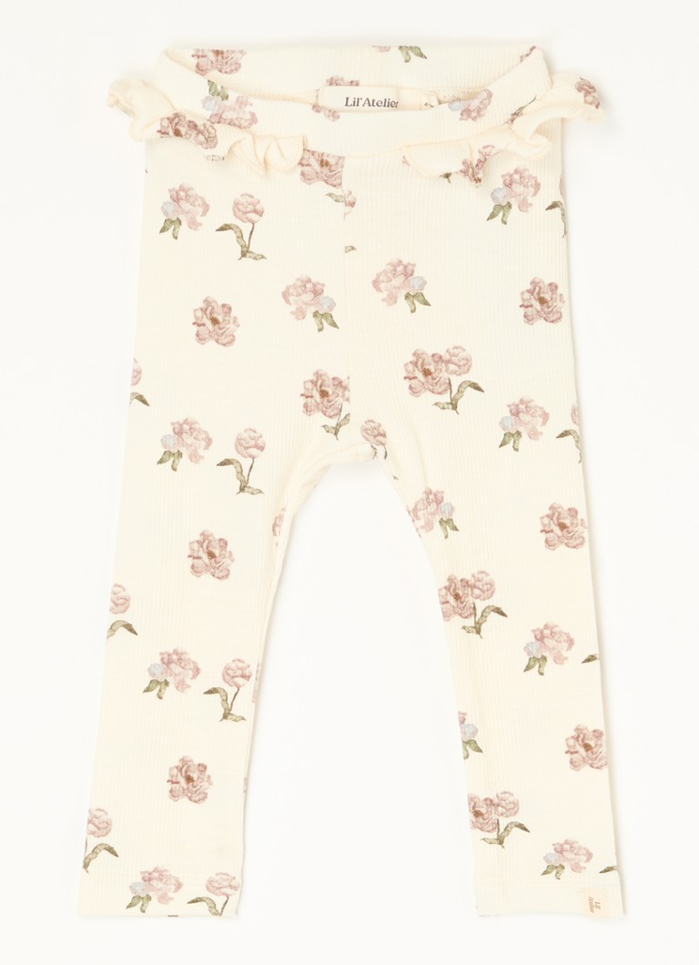 Lil 'Atelier Meisjes NMFGavo legging in katoenblend in de kleur Beige, maat: 86