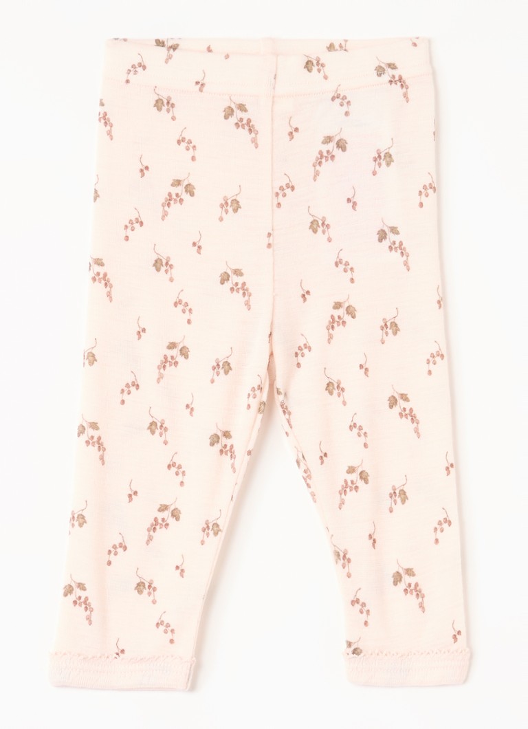 Lil 'Atelier Meisjes NBFNoel legging van merino wol in de kleur Lichtroze, maat: 68
