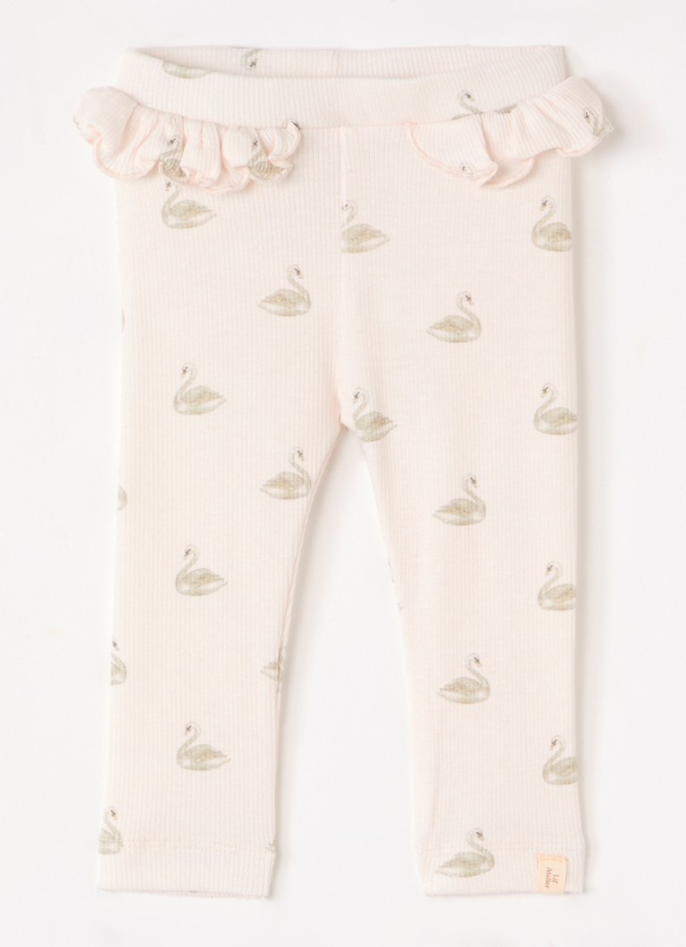 Lil 'Atelier Meisjes NBFGavo Efi legging in de kleur Gebroken wit, maat: 86
