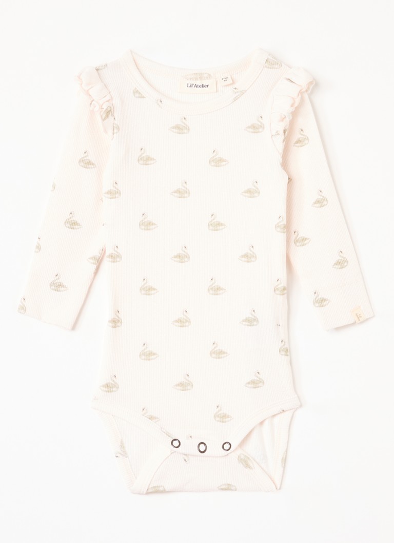 Lil 'Atelier Meisjes NBFGavo ribgebreide romper in de kleur Lichtroze, maat: 68