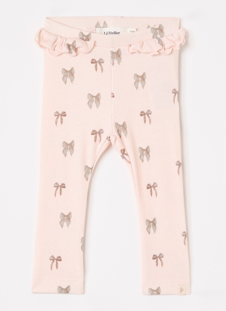 Lil 'Atelier Meisjes NBFGavo legging met print in de kleur Lichtroze, maat: 74