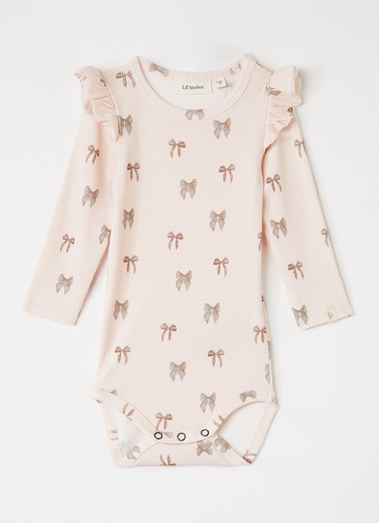 Lil 'Atelier Meisjes NBFGavo romper met print in de kleur Roze, maat: 86