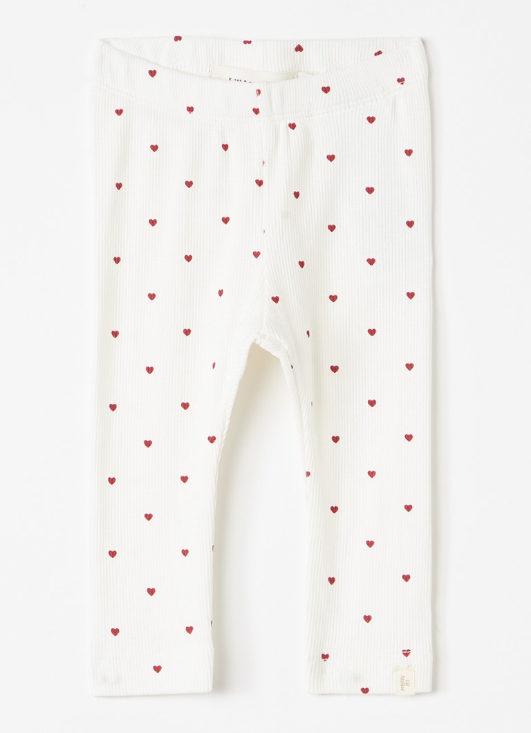 Lil 'Atelier Meisjes NBFGago legging met print in de kleur Gebroken wit, maat: 80