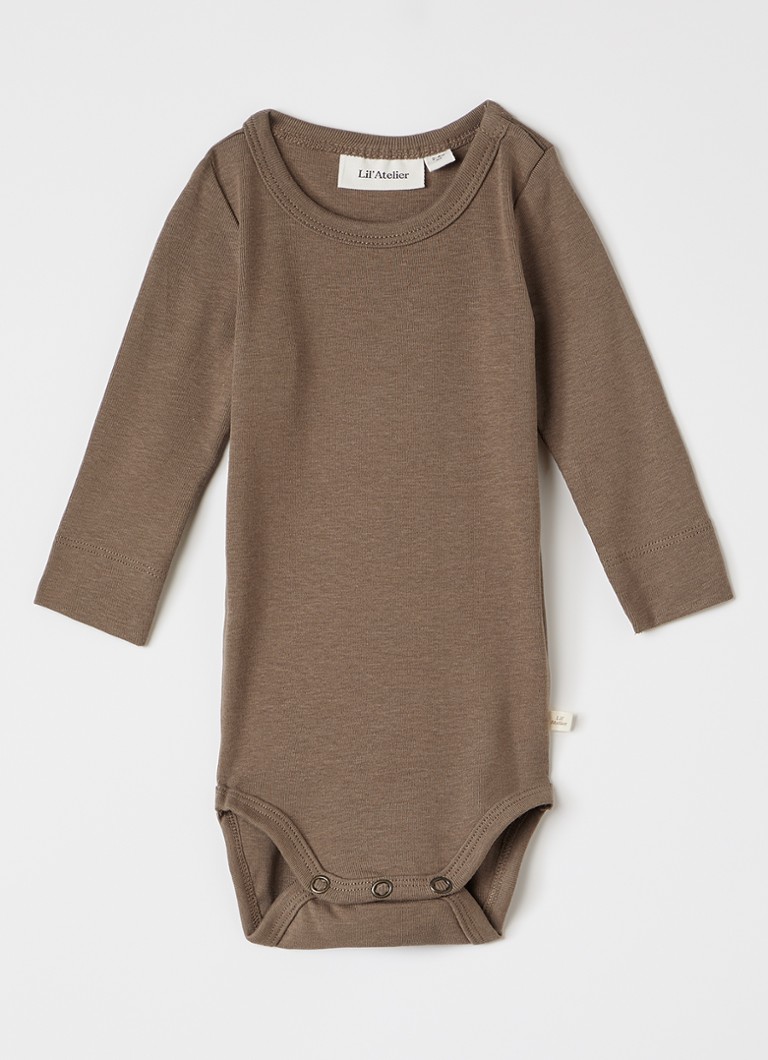 Lil 'Atelier Meisjes NBNGayo romper met ronde hals in de kleur Zand, maat: 86
