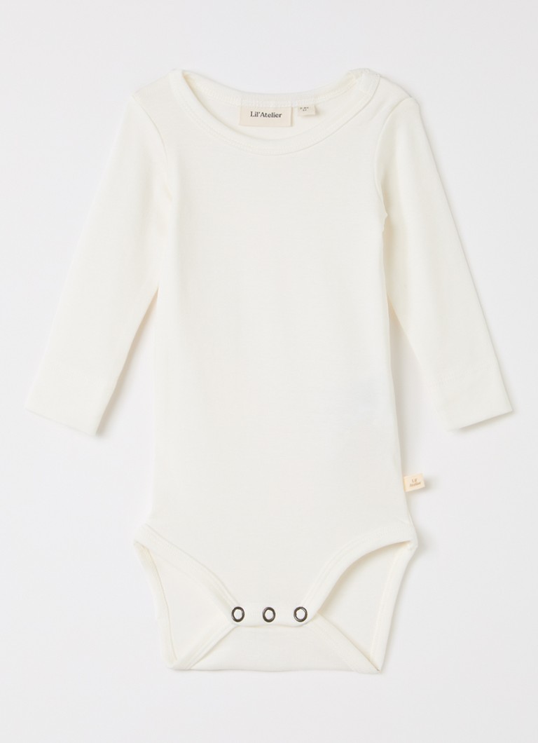 Lil 'Atelier Meisjes NBNGayo babypak met stretch in de kleur Ivoor, maat: 80