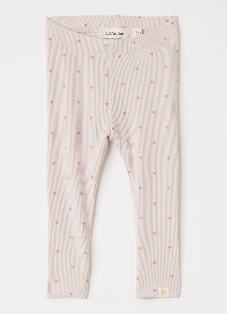 Lil 'Atelier Meisjes NBFGago legging met bloemenprint in de kleur Lichtroze, maat: 68