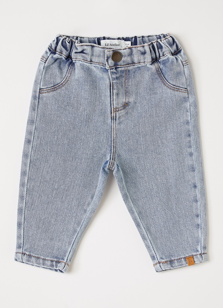 Lil 'Atelier Jongens NBNDarlee straight leg jeans in de kleur Indigo, maat: 68