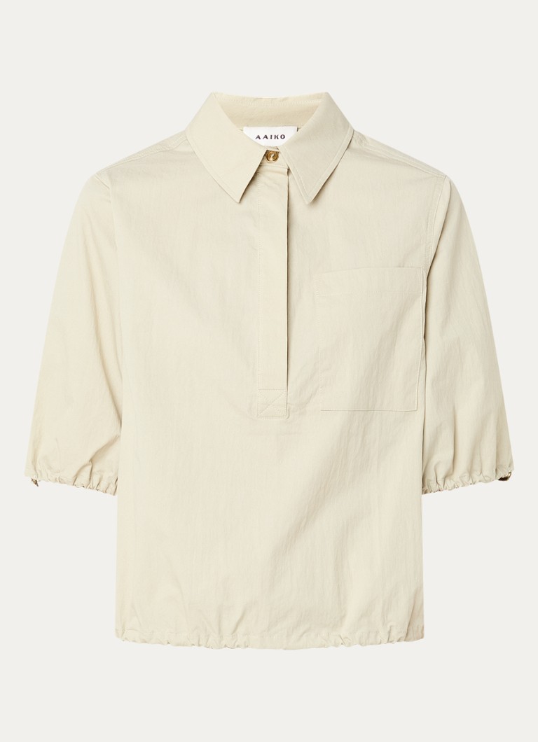Aaiko Dames Lydia tuniek met borstzak in de kleur Khaki