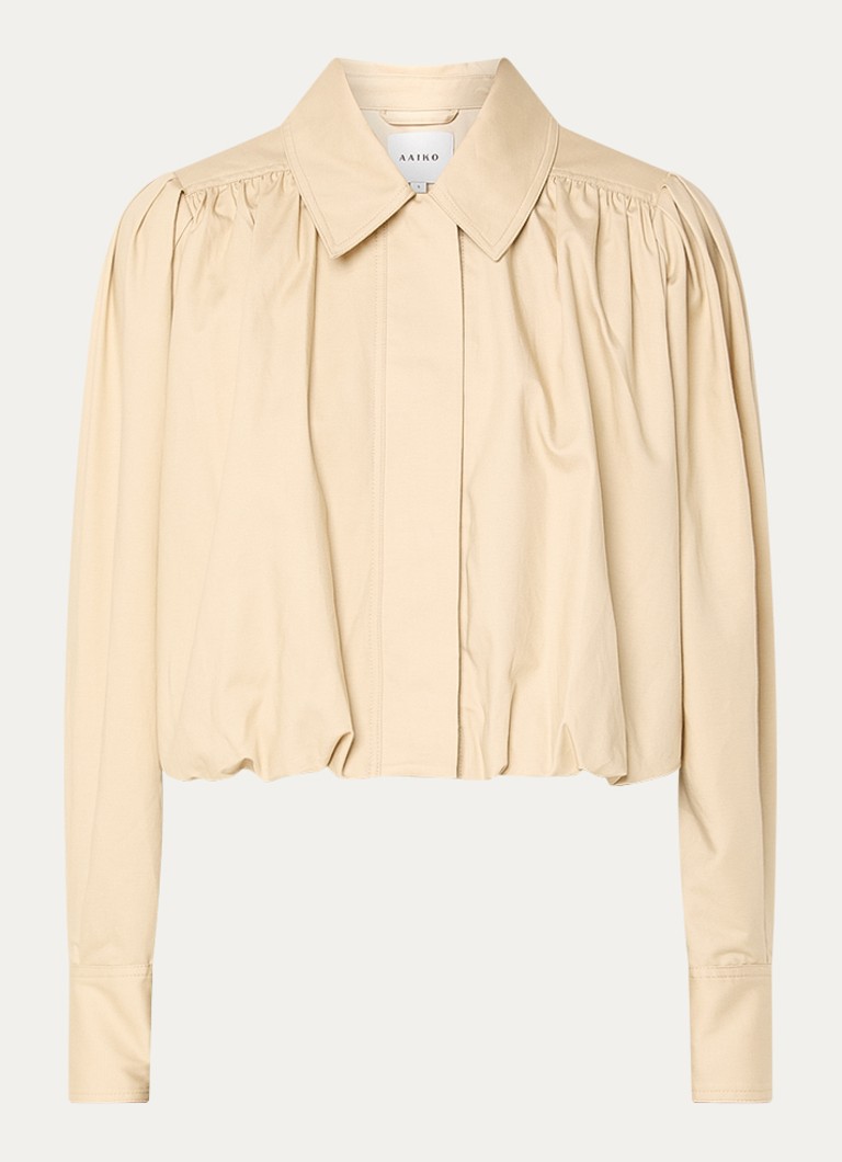 Aaiko Dames Yuki jack met ballonmouw in de kleur Beige