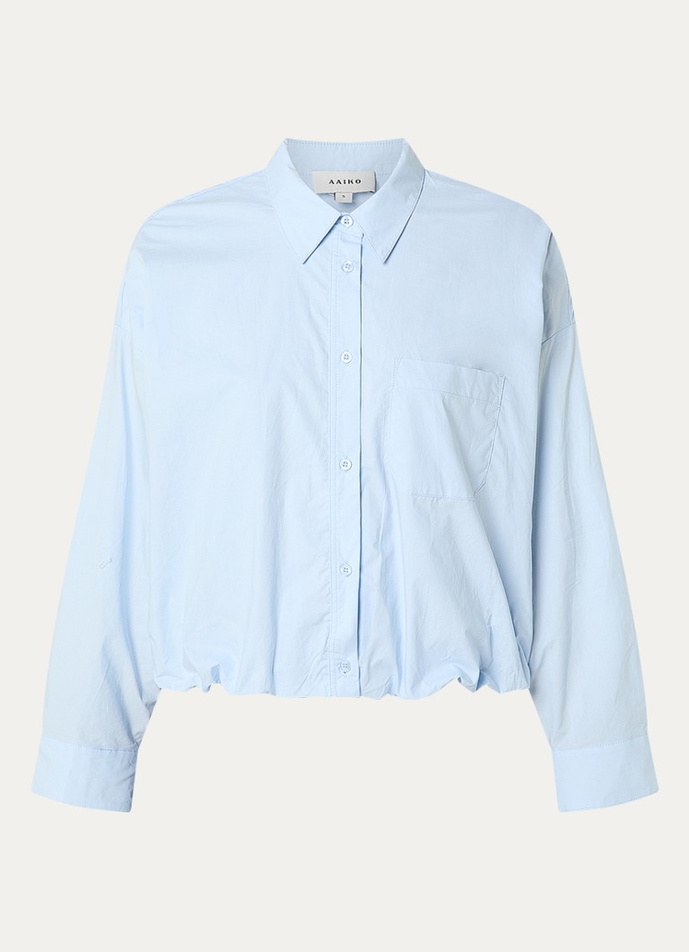 Aaiko Dames Mikkie blouse met borstzak in de kleur Lichtblauw