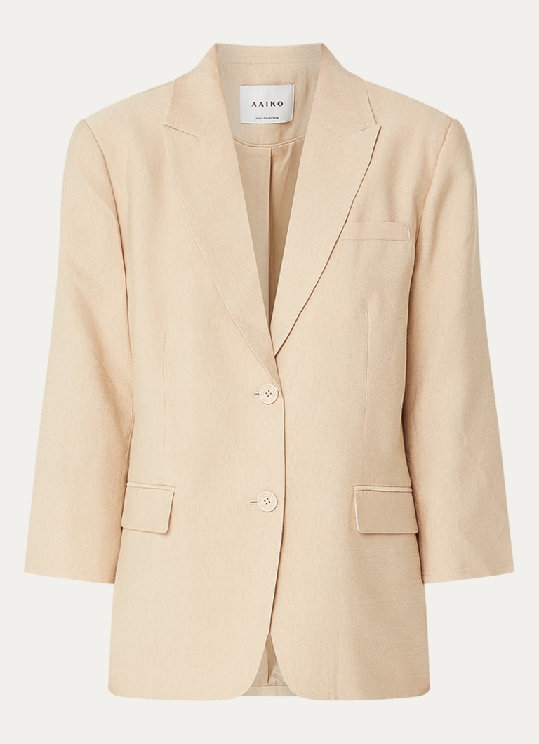 Aaiko Dames Jennifer oversized blazer met schoudervulling in de kleur Donkerbeige