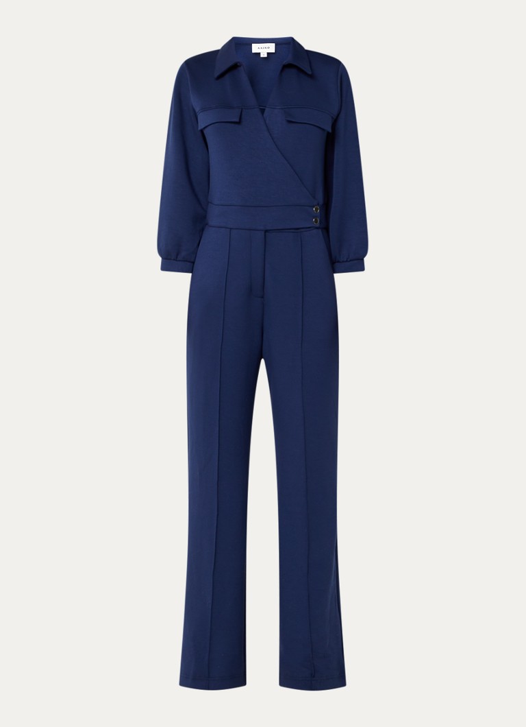 Aaiko Dames Vion jumpsuit met steekzakken in de kleur Donkerblauw