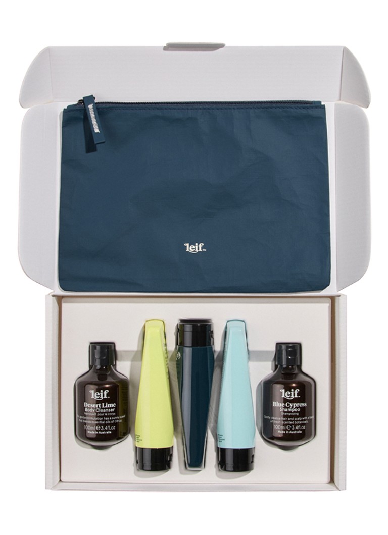 Leif Desert Lime Travel Set - verzorgingsset 1MAAT Cadeausets - Deal
