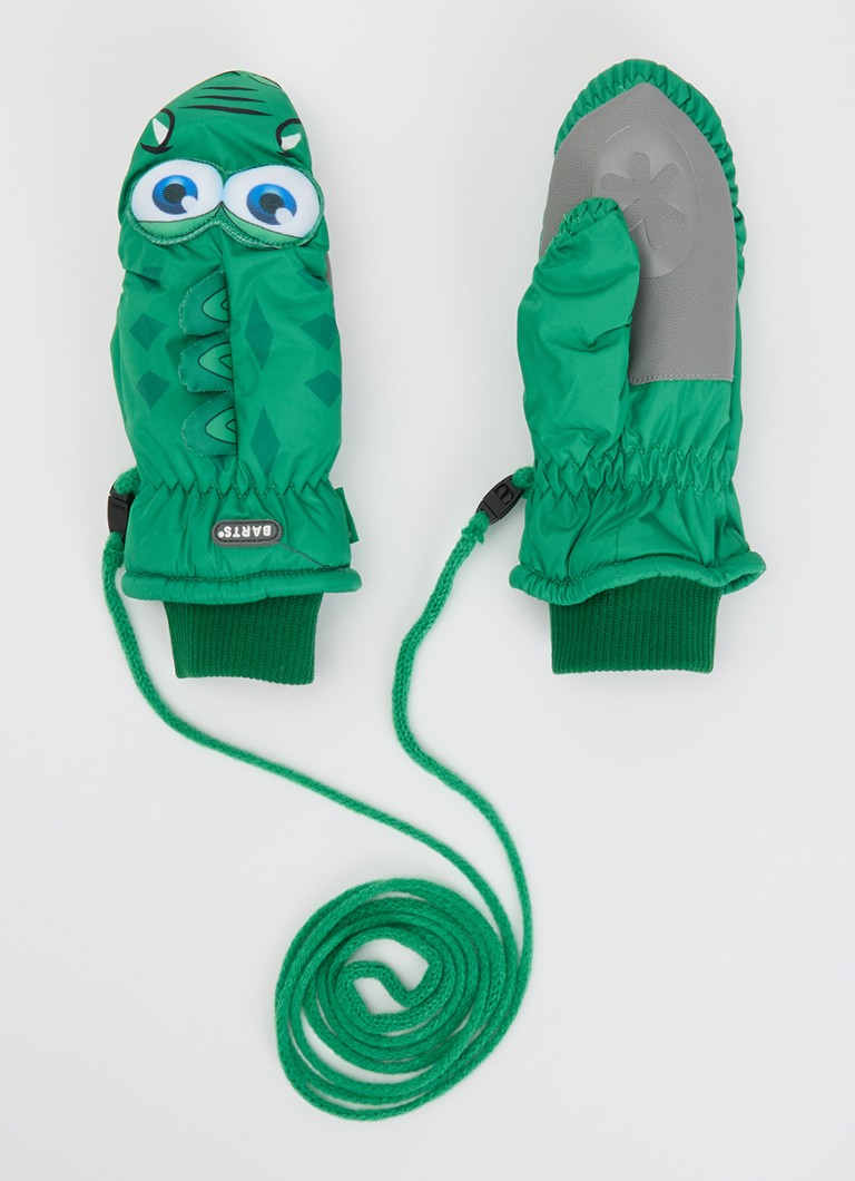 Barts Meisjes Wanten met print in de kleur Groen, maat: Size 4