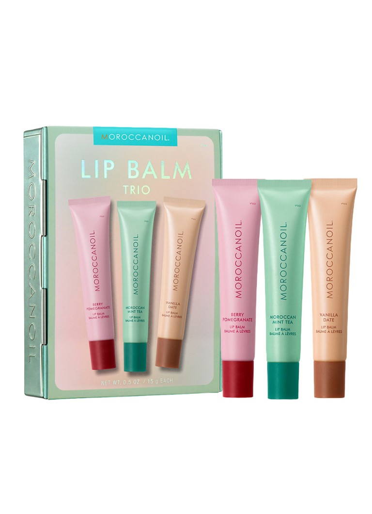 Moroccanoil Lip Balm Trio Kit - lipverzorgingsset 1MAAT Cadeausets - Deal