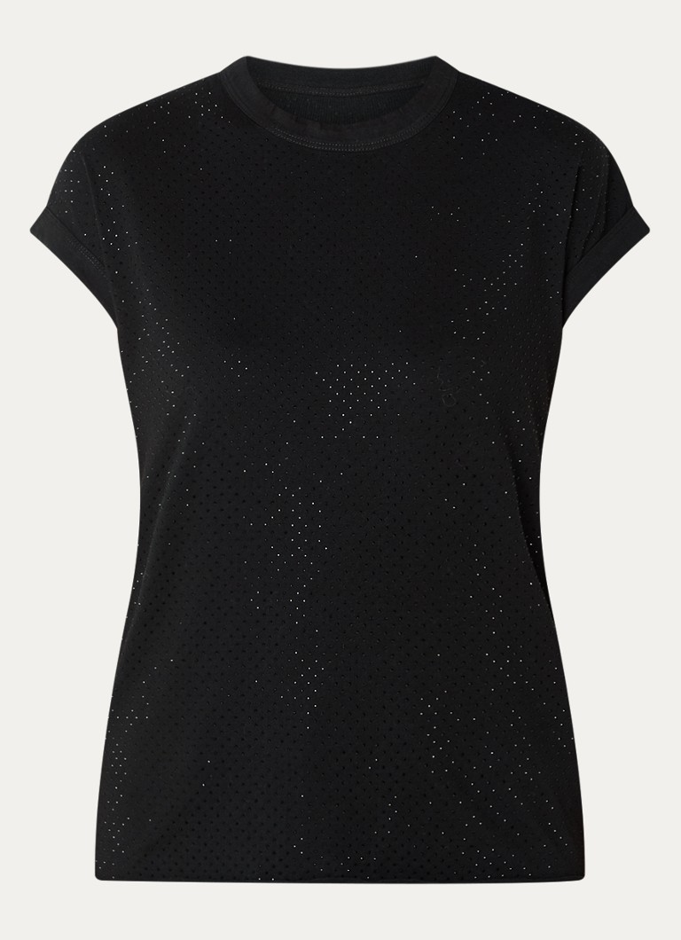Zadig&Voltaire Dames Cecilia top met strass in de kleur Zwart