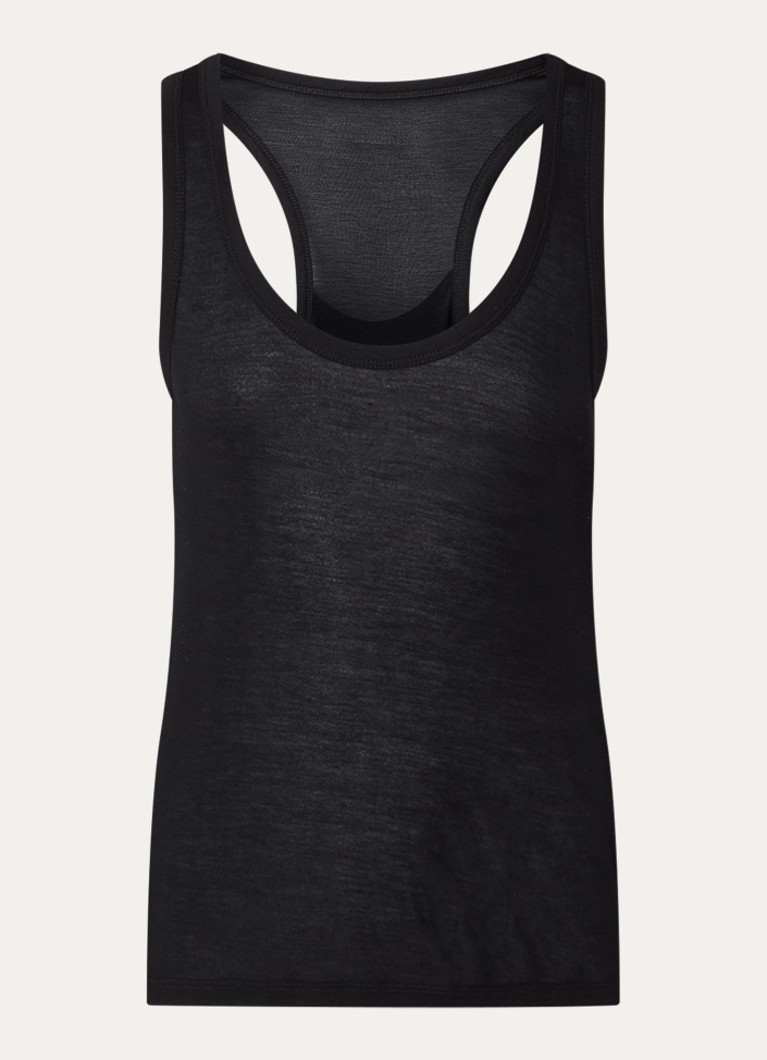 Zadig&Voltaire Dames Bianca tanktop met stretch in de kleur Zwart