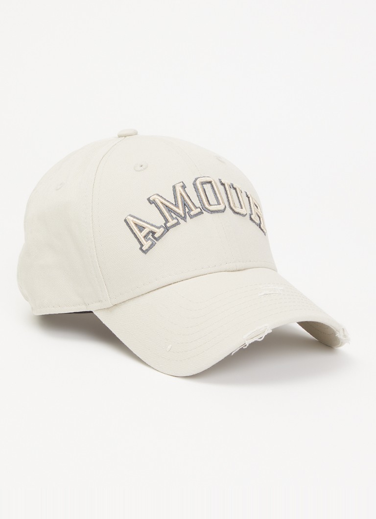 Zadig&Voltaire Dames New Era x ZV Amour pet destroyed afwerking in de kleur Beige