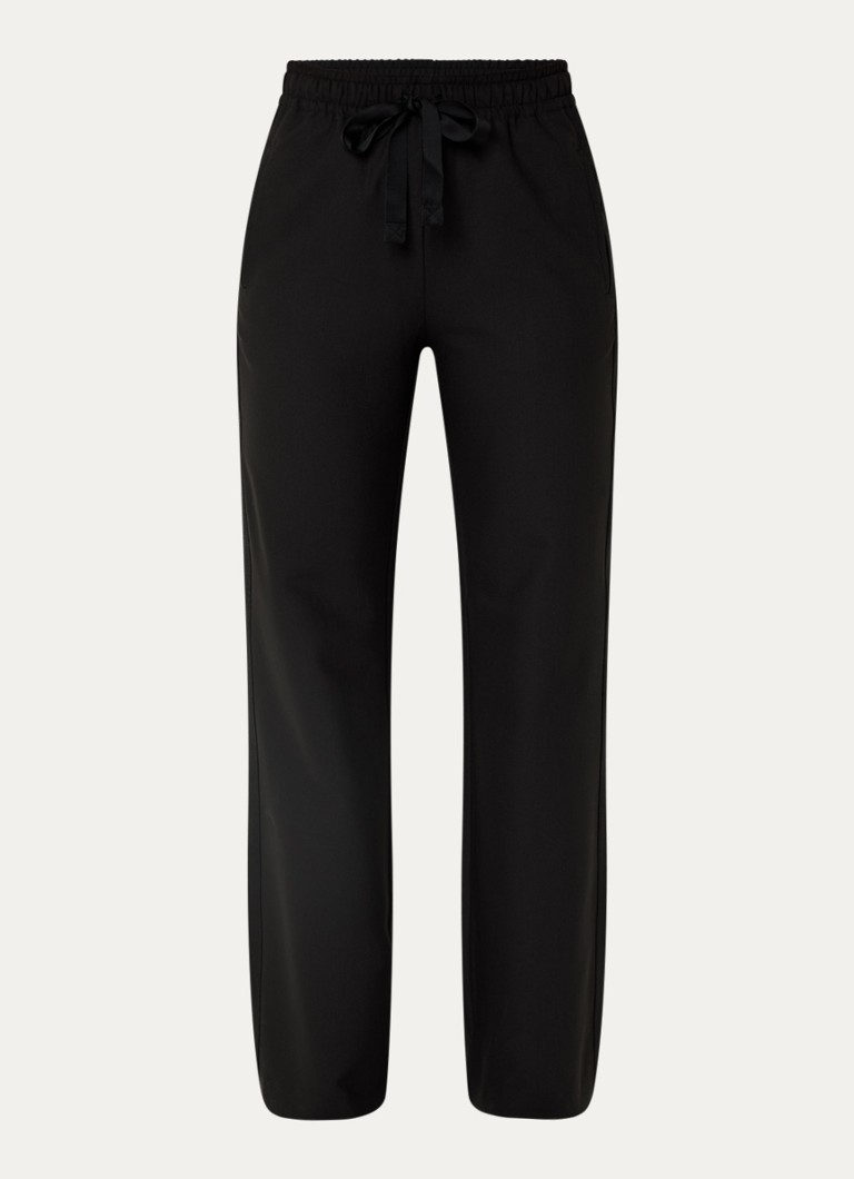 Zadig&Voltaire Dames Poma high waist loose fit joggingbroek met steekzakken in de kleur Zwart
