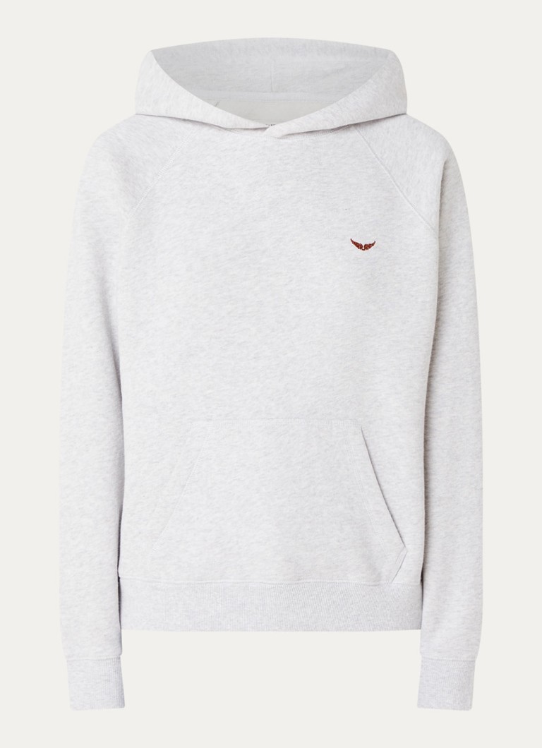 Zadig&Voltaire Dames Georgy hoodie met strass in de kleur Grijsmele