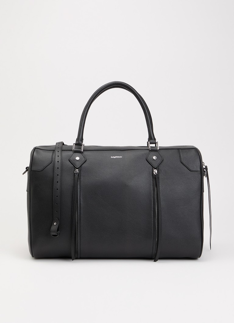 Zadig&Voltaire Dames Sunny Travel schoudertas van leer met afneembare schouderriem in de kleur Zwart