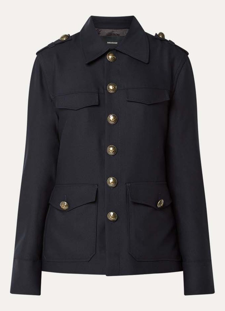 Zadig&Voltaire Dames Jack met klepzakken in de kleur Zalmroze