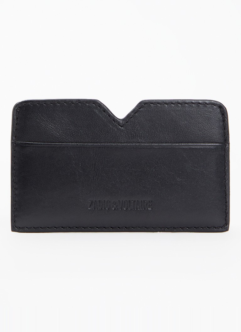 Zadig&Voltaire Dames Multipass pasjeshouder van leer in de kleur Zwart