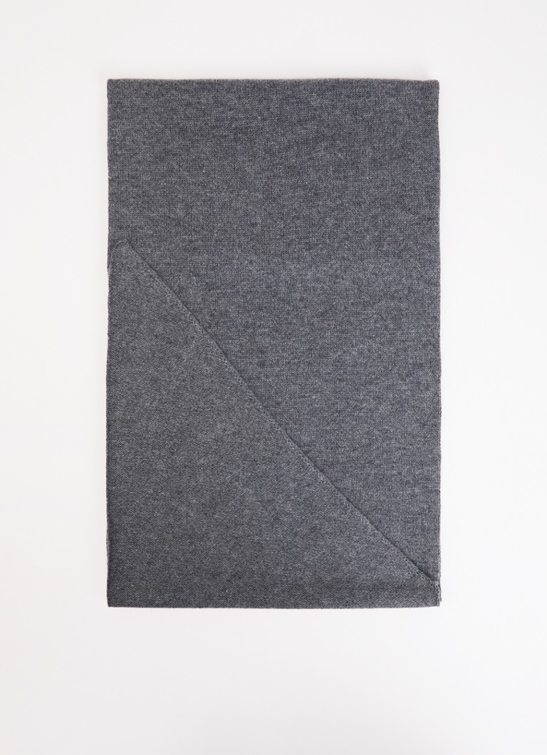 Zadig&Voltaire Dames Lucy sjaal in kasjmierblend met strass 180 x 27 cm in de kleur Grijs