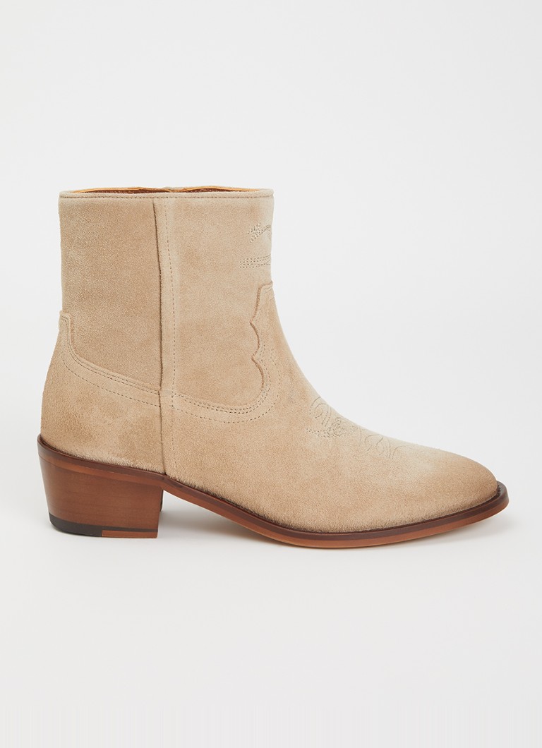 Zadig&Voltaire Dames Cowboylaars van suède in de kleur Beige