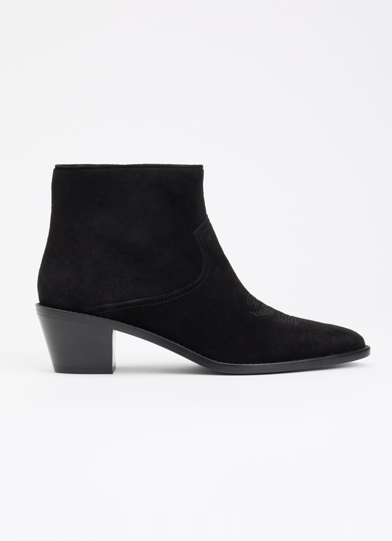 Zadig&Voltaire Dames Tylow cowboylaars van suède in de kleur Grijs