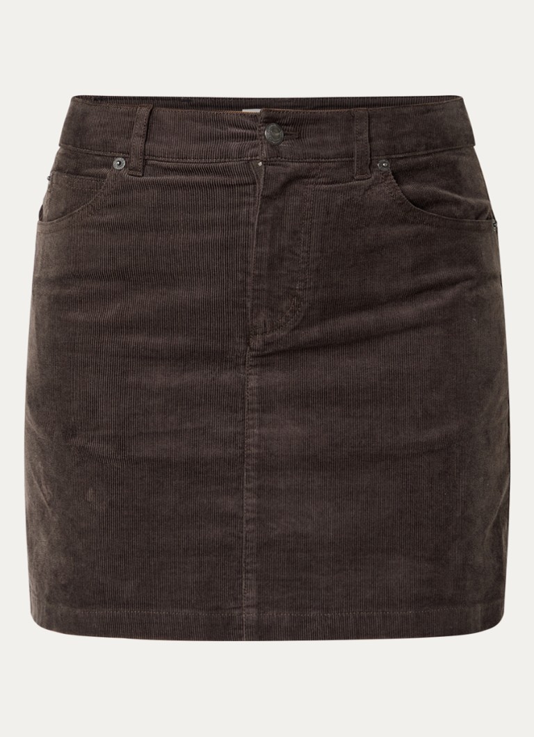 Zadig&Voltaire Dames Jaimy minirok van corduroy in de kleur Donkerbruin