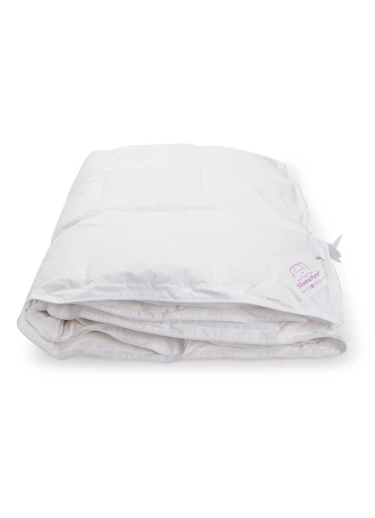 Silvana Pure Medium Light Paars solo dekbed met donsvulling Wit - Deal