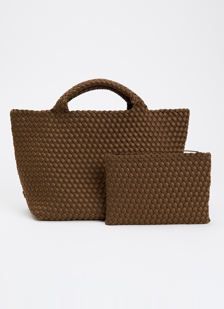 Naghedi Dames St Barths Medium shopper met uitneembaar etui in de kleur Lichtbruin, maat: 1SZ