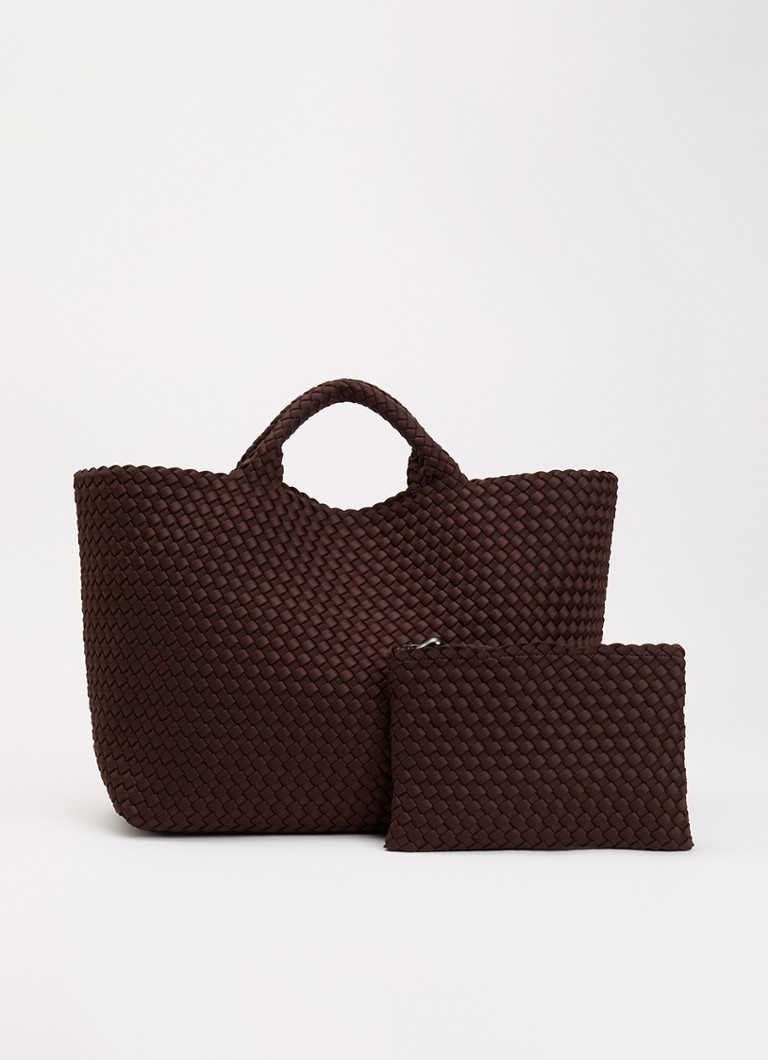 Naghedi Dames St. Barths Large shopper met uitneembaar etui in de kleur Chocoladebruin, maat: 1SZ