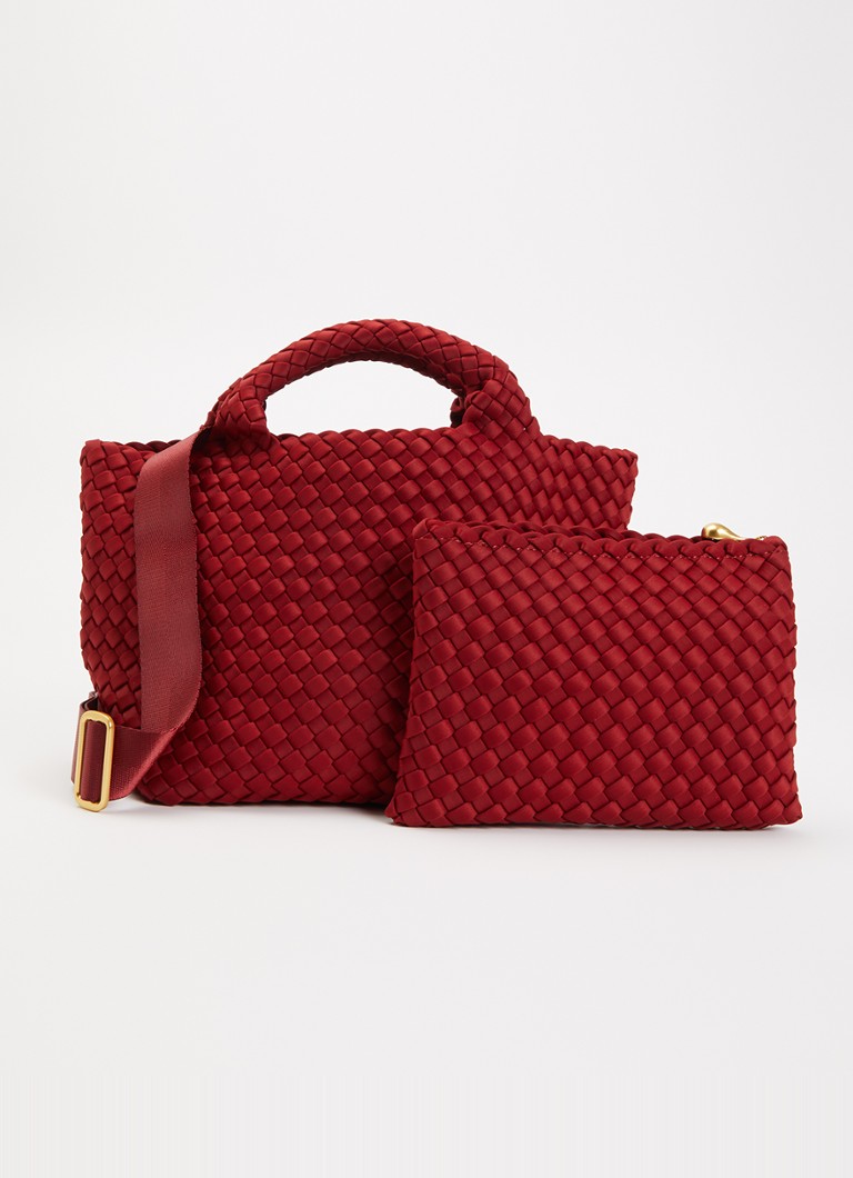 Naghedi Dames St Barths Small shopper met uitneembaar etui in de kleur Donkerrood, maat: S