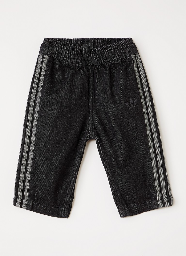 Adidas Jongens Firebird straight fit broek in de kleur Zwart, maat: 62