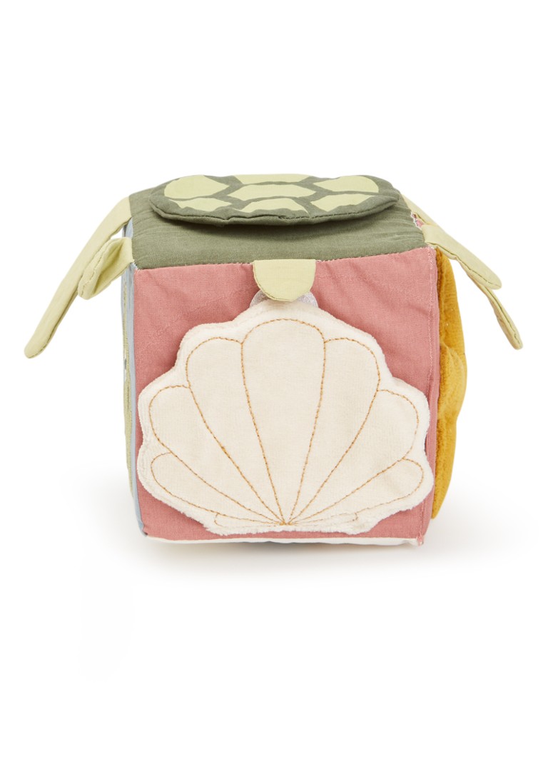 Fabelab Sea activiteitenkubus 12 cm in de kleur Oudroze, maat: ONE SIZE