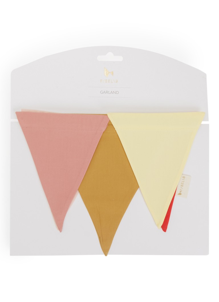 Fabelab Birthday vlaggetjes slinger Roze - Deal