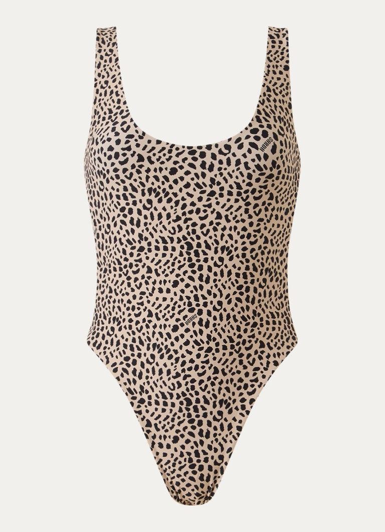 Sarda Dames Pryce badpak met panterprint in de kleur Beige