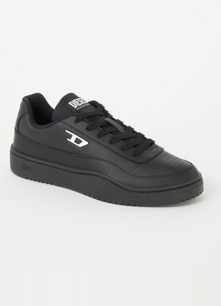 Diesel Heren S-Tracker-D sneaker van leer in de kleur Zwart