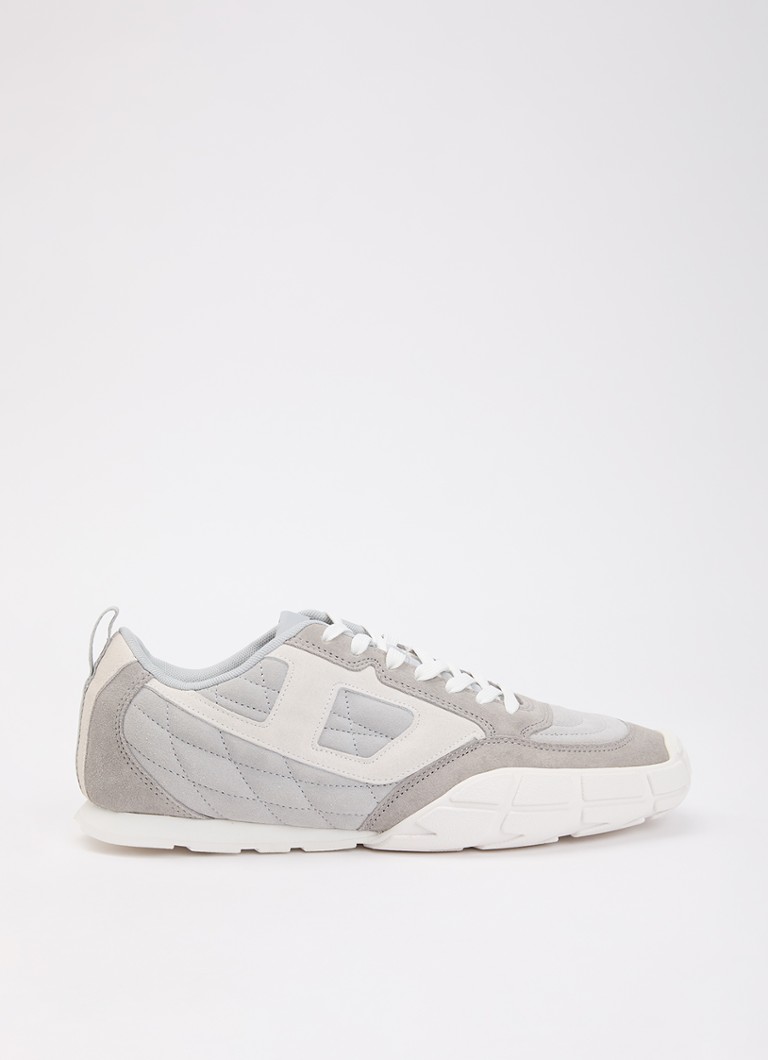 Diesel Heren S-Pagodha sneaker van suède in de kleur Grijs