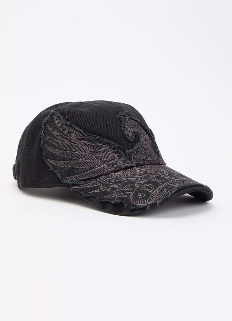 Diesel Heren C-Phenix pet met logo in de kleur Zwart