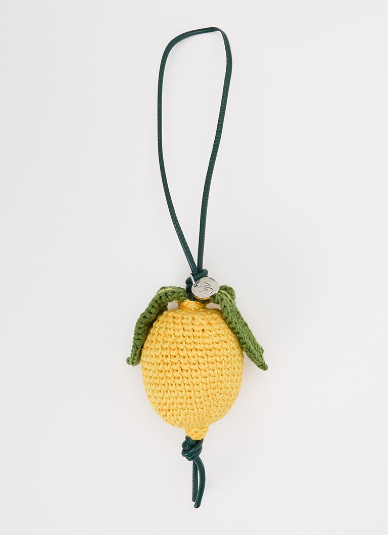 J.W. Anderson Dames Lemon tasbedel met leren details in de kleur Geel, maat: One Size